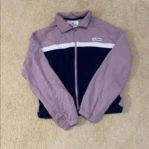 hollister zip up jacket with cinched bottom